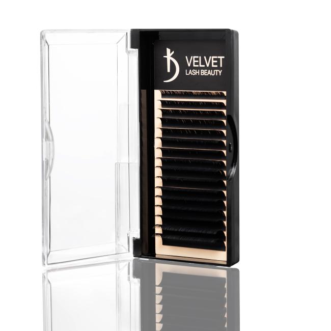 Velvet Lash Beauty 0.07 C Mix Eyelash Extensions (16 rows, lengths 6–14 mm)